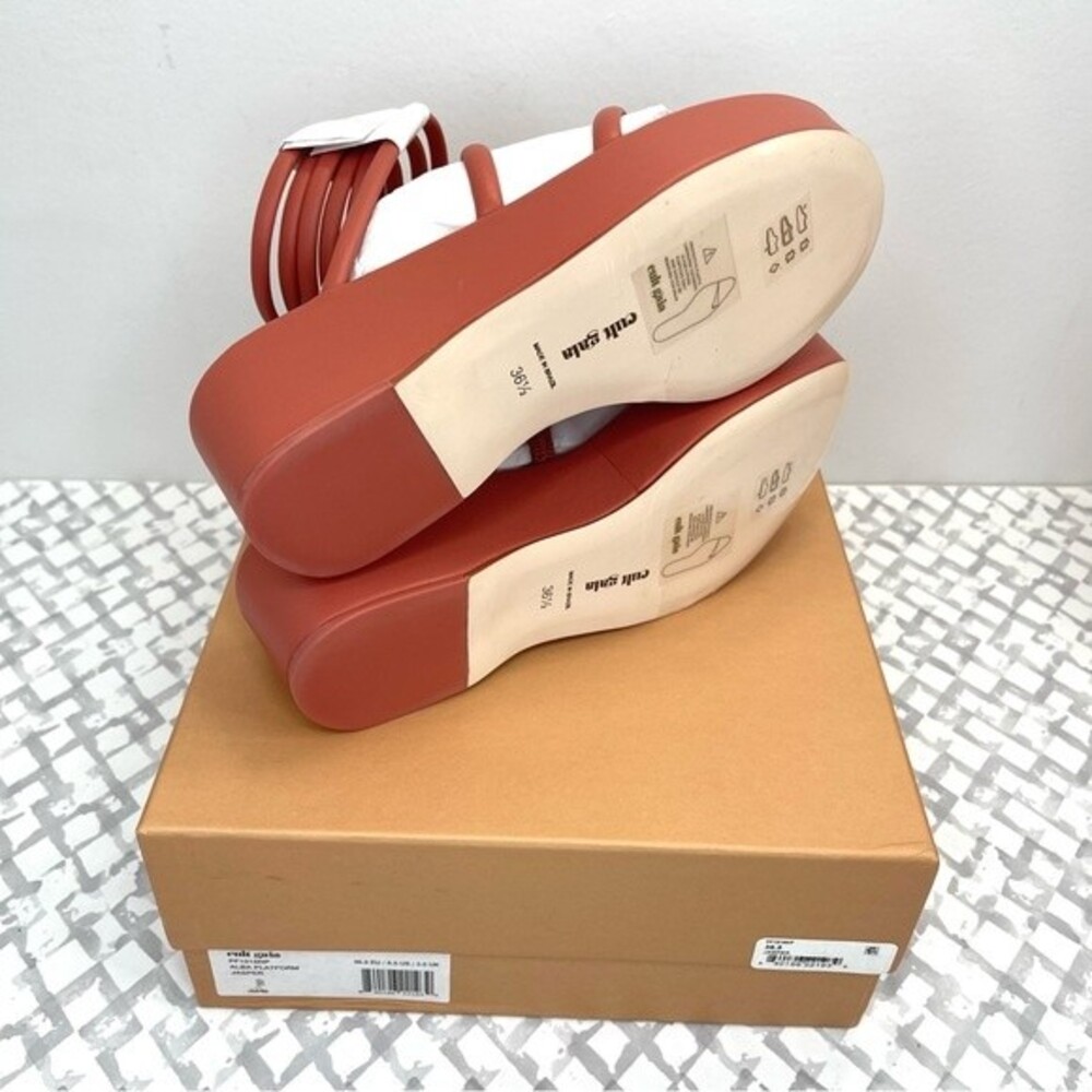Cult Gaia Alba size EU 36.5 (US 6.5) Platform Sandals in Jasper (Rose Pink) - Picture 5 of 6